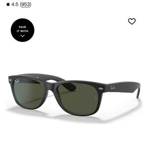 Ray-Ban New Wayfarer 2132 Polarized Sunglasses 902 5518 best size most faces